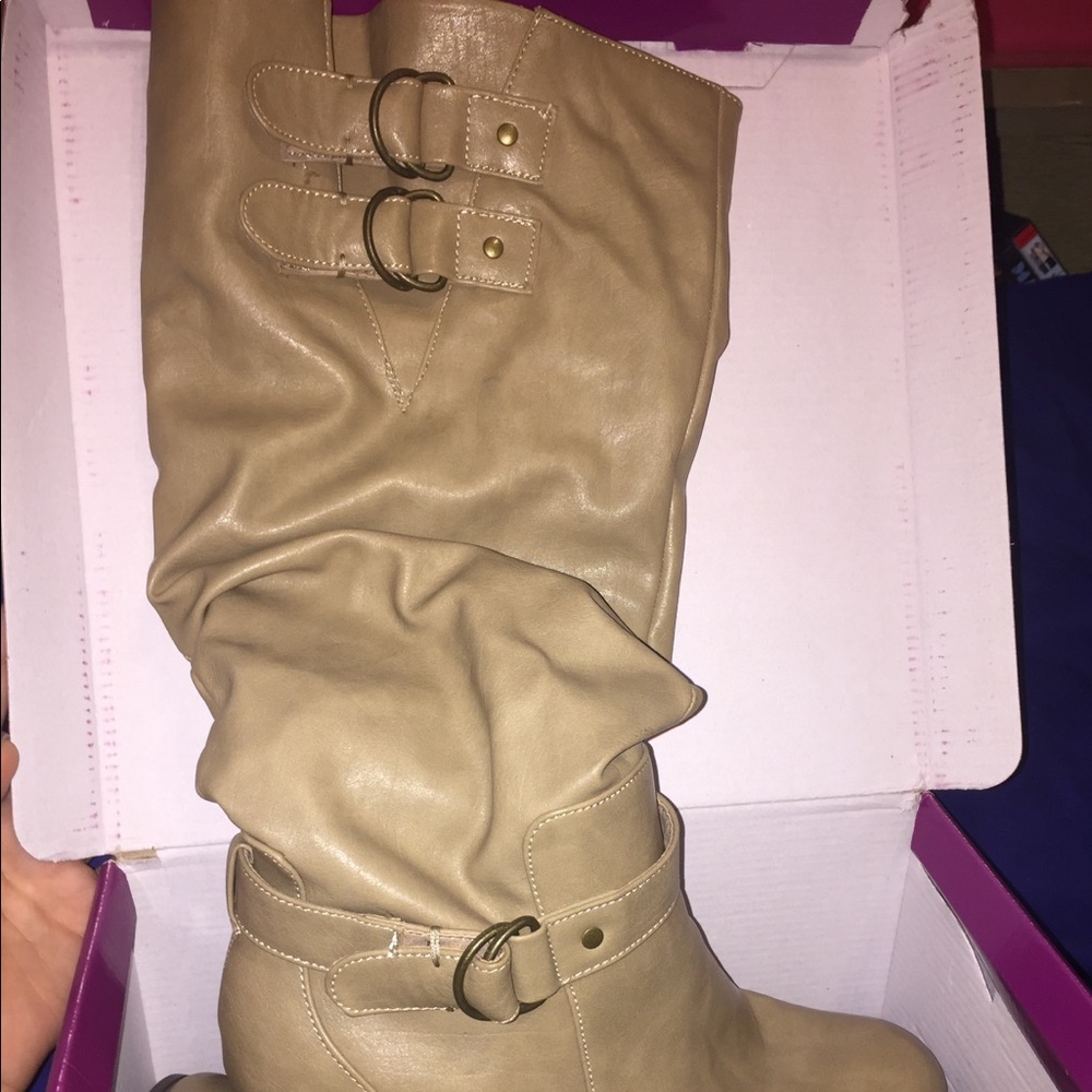 Rampage Heeled Calf Boots (Sz 9)